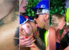 Andressa Urach em ação com um anão bem dotado