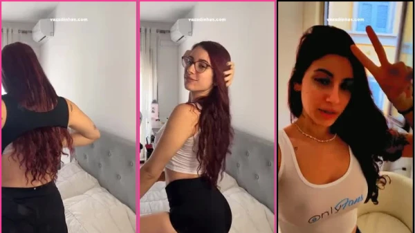 Mamilos da Catarina Paolino aparecendo na blusa transparente do OnlyFans