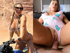 Maikelly Muhl arrasando com um pijaminha sexy enquanto faz sexo