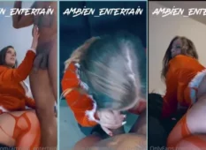 Ambien Entertain se divertindo com um cara bem pauzudo e experiente