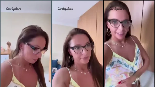 Carol Opaleira aparece nua tomando banho e gravando vídeo de si mesma