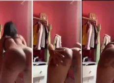 Eduarda Lima dançando sem roupa exibindo sua buceta atraente