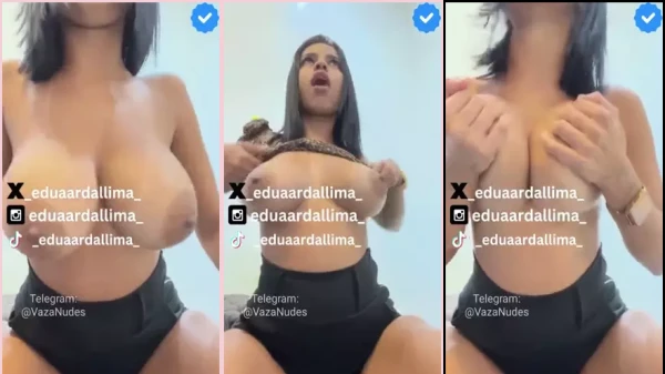 Eduarda Lima exibindo seus peitão naturais grandes