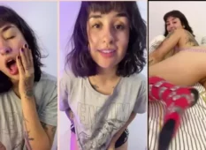 Martina Olvr, uma jovem desinibida, acabou sendo exposta na internet, exibindo todo seu charme