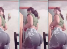 Os melhores vídeos de pornô da Luna Ortiz usando leggings na academia exibindo seu bundão avantajado