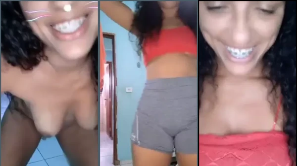 morena gostosa se exibindo ao vivo para os fãs do site Zvideos